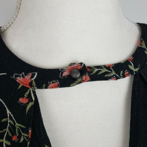 Free People Black Floral Dress Sleeveless - Picture 3 of 8